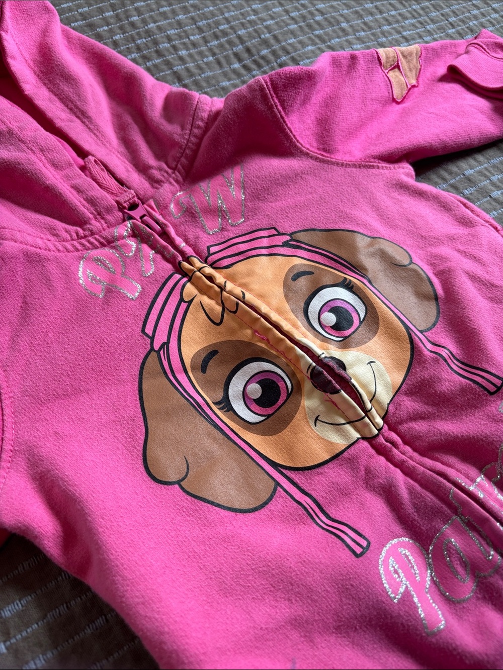 PAW Patrol Nickelodeon Skye Zip Up Hoodie Pink Toddler Girls Size 3T - Picture 5 of 5